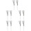 5Pairs Professional Drum Wire Brush White Wood Handle for Drum Sets 6