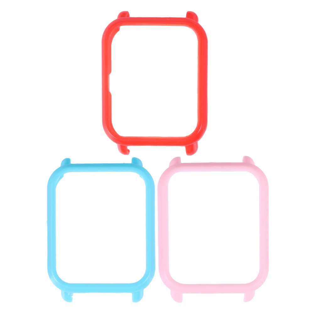 6Pcs Protective Watch Cover Full Edge Guard Case For Smartwatch Red 373456934862