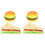 4Pcs Stable PU Artificial Bread Model Realistic Fake Sandwich Prop 3