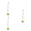 3Pcs Adjustable Handle Floor Sweeper 3-in-1 Yellow Broom Dustpan Set 4