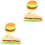4Pcs Stable PU Artificial Bread Model Realistic Fake Sandwich Prop 4