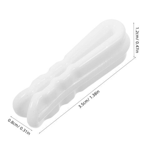 50Pcs Vacuum Compression Bag Clips White Plastic for Home Storage Bags 1