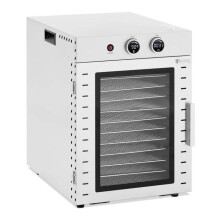 Disidratatore alimentare professionale 1.000 watt 12 piani 40 litri vetro temperato acciaio inossidabile 14_0008888