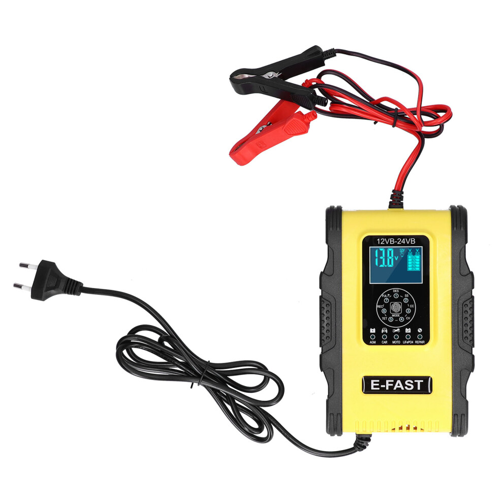Smart Battery Charger With Float Charge Lcd Display Pulse Repair Function Desulfator Temperature Compensation Battery Maintainer Trickle Charger 9049227938506