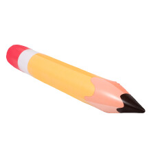 2Pcs Large Orange PVC Inflatable Pencil Balloon Party and School Decor