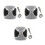 3Pcs Breathable Grey Cat Harness Set Reflective Vest Pet Chest Strap 5