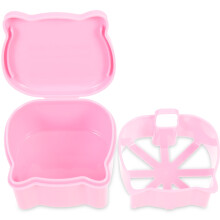 5Pcs Pink Orthodontic Denture Case Lightweight Travel Brace Box