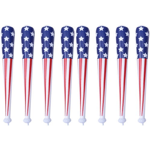 8Pcs Inflatable Baseball Bat Props PVC Party Cheer Sticks 2
