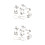 2Pcs Silver Intelligence Puzzle Ring Metal Brain Teaser Set for Kids 5