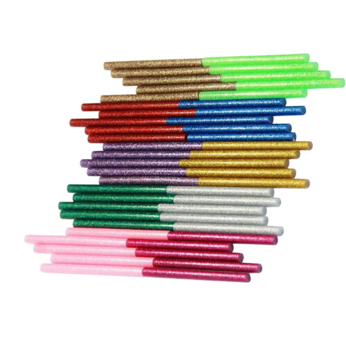 400Pcs Hot Melt Glitter Glue Sticks Flexible Adhesive for DIY Projects 2