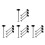 16Pcs Baby Gate Hardware Mount Threaded Rods for Pet Safety Gates 8