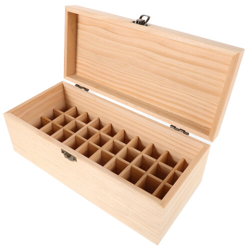3Pcs Wooden Essential Oil Holder Multi-Compartment Storage Case 1