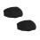 2Pcs Universal Black PU Motorcycle Seat Cushion Durable Shockproof 7