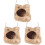 3Pcs Cozy Hamster Hammock Cage Bed for Small Pets 3