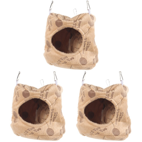 3Pcs Cozy Hamster Hammock Cage Bed for Small Pets 2