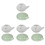 8Pcs Multi-Color Ceramic Ink Water Droppers Calligraphy Accessories 2