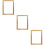 3Pcs Durable Light Yellow Wooden Screen Printing Frames for 9