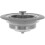 3Pcs Durable Stainless Steel Kitchen Sink Stopper Drain Strainer Grey 1