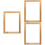 3Pcs Durable Light Yellow Wooden Screen Printing Frames for 6