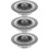 3Pcs Durable Stainless Steel Kitchen Sink Stopper Drain Strainer Grey 10