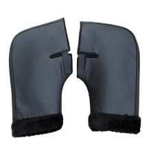 2Pairs Black Outdoor Cycling Gloves Windproof Waterproof Warm Mittens