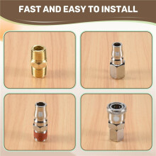 10Pcs 1/4 inch BSP Air Hose Compressor Fitting Connector Coupler Quick Release Pneumatic Parts for Air Tools Hardware