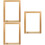 3Pcs Durable Light Yellow Wooden Screen Printing Frames for 7