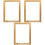 3Pcs Durable Light Yellow Wooden Screen Printing Frames for 3