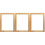 3Pcs Durable Light Yellow Wooden Screen Printing Frames for 4