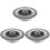 3Pcs Durable Stainless Steel Kitchen Sink Stopper Drain Strainer Grey 4