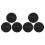 24Pcs Black Loose Powder PU Makeup Tools for Women 3