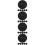 24Pcs Black Loose Powder PU Makeup Tools for Women 10