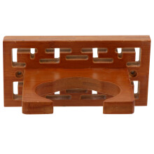 8Pcs Compact Brown Wooden Cucurbit Flute Wall Rack Practical Storage