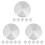 18Pcs Silver Aluminum Alloy Disc Adapter for Glass Table Tops 4