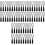 120Pcs Black Zipper Pullers Durable DIY Replacement for Bags Luggage 3
