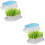 4Pcs Convenient White Cat Grass Planter Hydroponic Pet Box 6