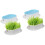 4Pcs Convenient White Cat Grass Planter Hydroponic Pet Box 4