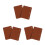 6Pièces Protections Cuir PU Clair 6