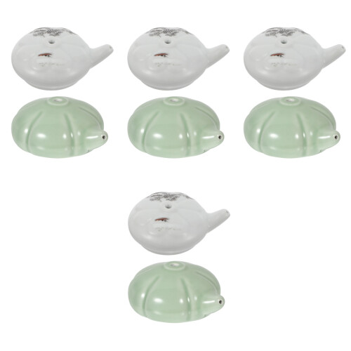 8Pcs Multi-Color Ceramic Ink Water Droppers Calligraphy Accessories 2