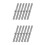 12Pcs Silver Clasp Frame Purse Making Accessories Rust-Resistant Lock 5