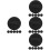 24Pcs Black Loose Powder PU Makeup Tools for Women 8