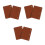 6Pièces Protections Cuir PU Clair 2