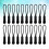 120Pcs Black Zipper Pullers Durable DIY Replacement for Bags Luggage 9