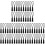 120Pcs Black Zipper Pullers Durable DIY Replacement for Bags Luggage 2