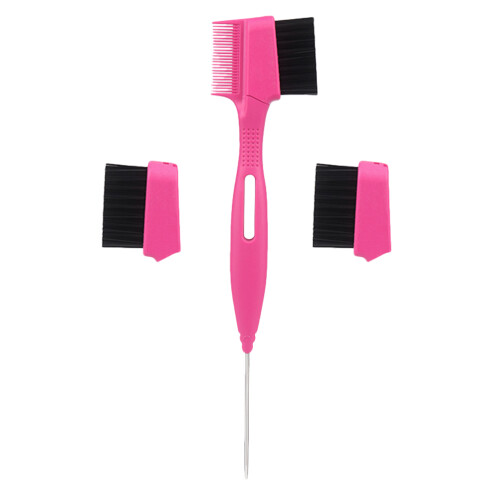 2Sets Metal Eyelash Comb and Eyebrow Brush Kit with Replaceable Heads 1