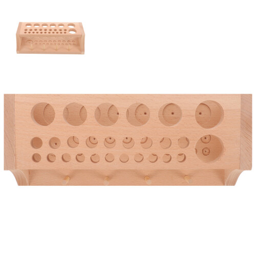 2Pcs Tool Shelf Wooden Craft Tools Storage Rack 1