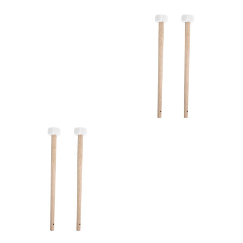 4Pcs Multi-Color Wooden Mallets for Small Gong Percussion Instruments 1