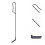 3Pcs Household Bbq Charcoal Rake Sturdy Ash Cleaning Black 9