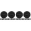 24Pcs Black Loose Powder PU Makeup Tools for Women 6