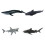8 Pcs Children's Educational Simulation Marine Animal Models Set 1